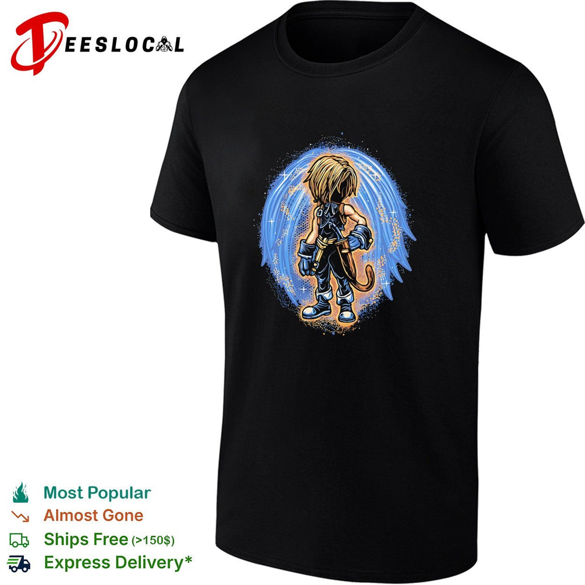 Zidane Tribal Final Fantasy IX Video Game Character Square Enix Gaming Fan Art shirt Unisex