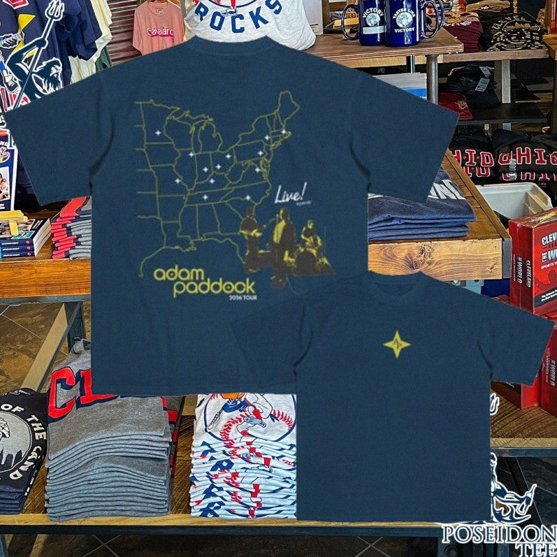 Adam Paddock Tour Map Unisex