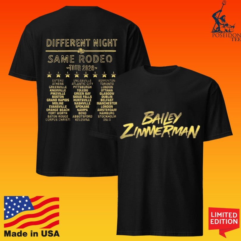 Bailey Zimmerman Bz Dnsr 2026 Tour Clay Unisex