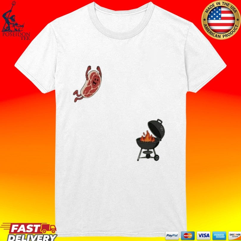 BBQ Jumping Steak Funny 2026 Unisex