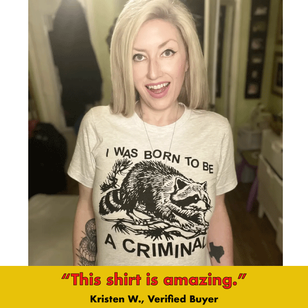 'Born Criminal' Shirt Unisex