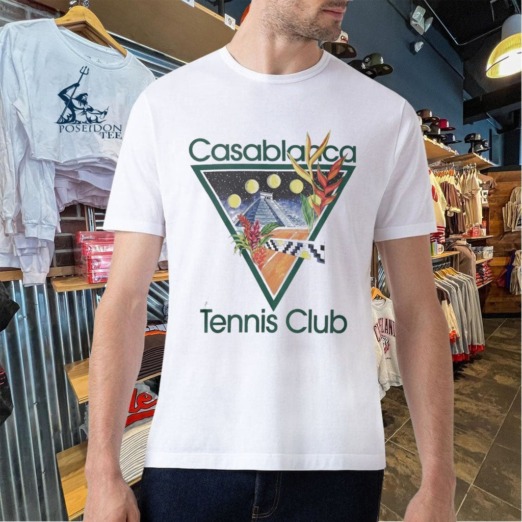 Casablanca Tennis Club Retro Mayan Sport Aesthetic Unisex