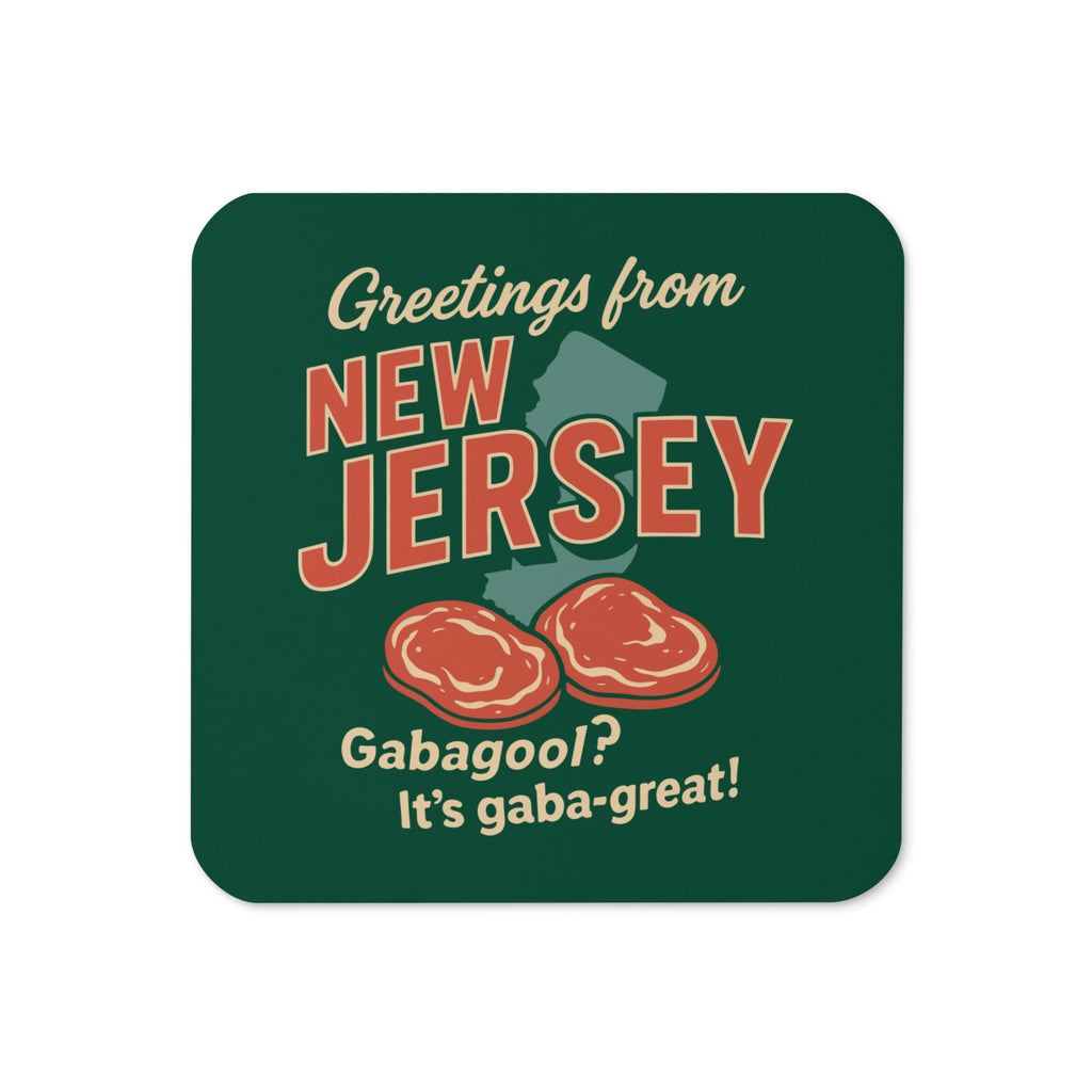 Greetings From New Jersey Coaster Unisex