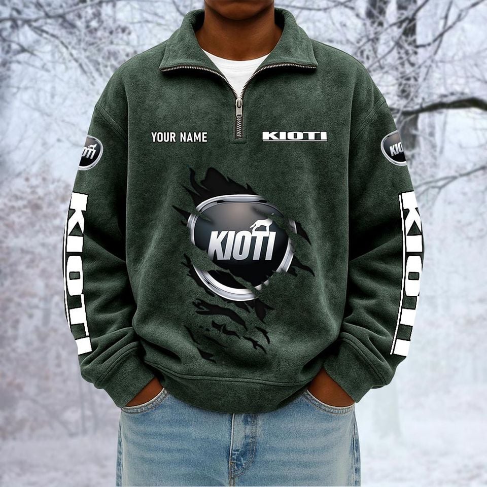 Kioti Custom Name Quarter Zip Pullover Sweatshirt - Multicolor