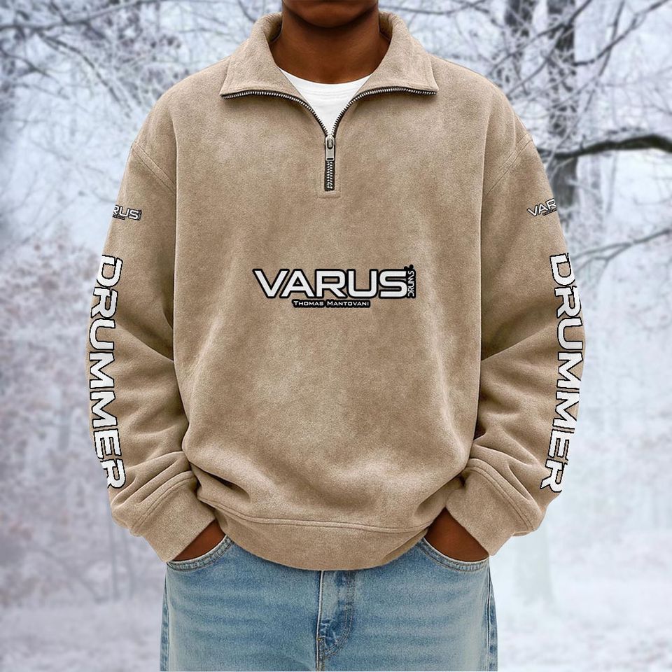 Varus Unisex Quarter Zip Pullover Sweatshirt - Multicolor
