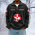 1. FC Kaiserslautern Custom Name Quarter Zip Pullover Sweatshirt - Multicolor