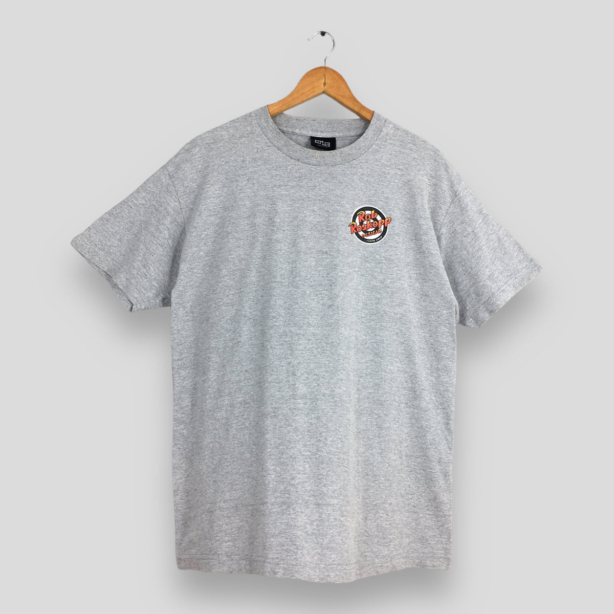 Vintage 90'S Rob Roskopp Pushead Gray Medium Rob Roskopp Skateboard Printed Nhs Streetwear Thrasher Skater Tee Size