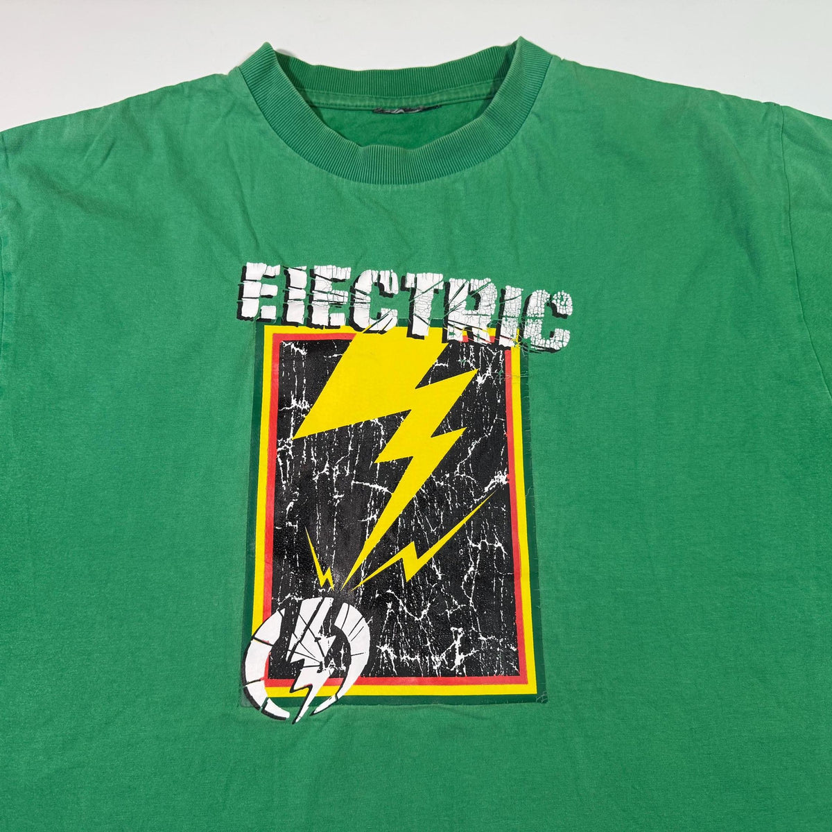 Vintage Electric Y2k Retro Eyewear Extreme Surf Skateboarding Green Tee