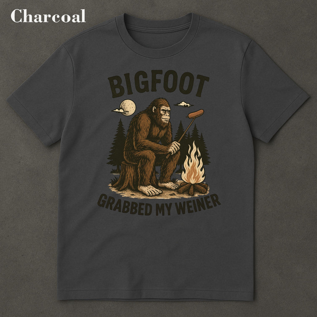 Bigfoot Grabbed Weiner Campfire Sasquatch Bigfoo National Forests Camping Appalachia Silly