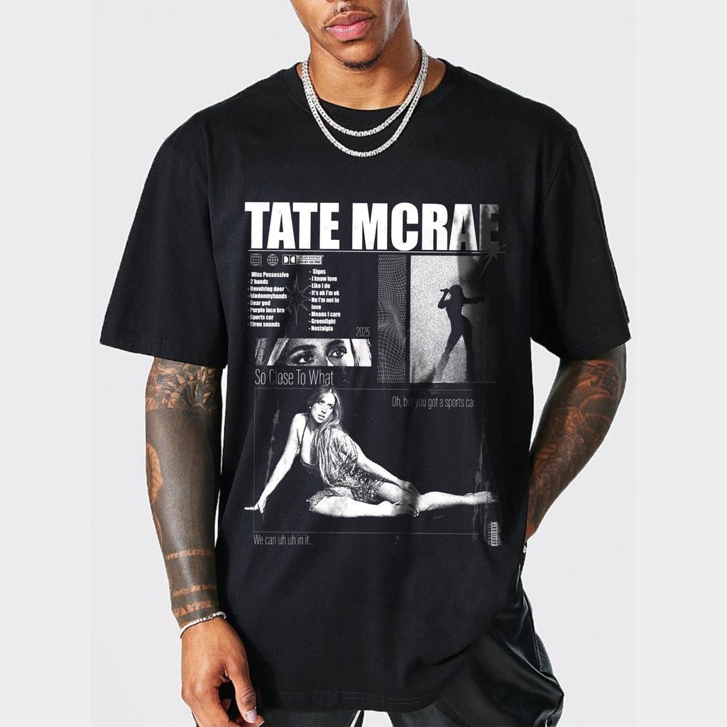 Vintage Tate Mcrae Concert Tee Tate Mcrae T8 Mcrae Fan Pop Star Merch Tour