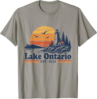 Lake Ontario Retro Sunset Vintage Unisex
