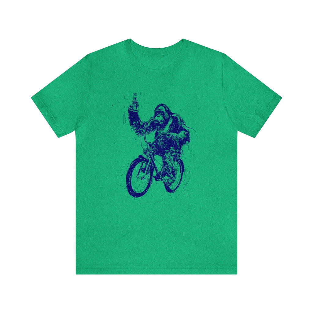 Orangutan Beer Drinking Biking Tee Unisex