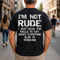I'M Rude Balls Say Sarcasm Back Unisex