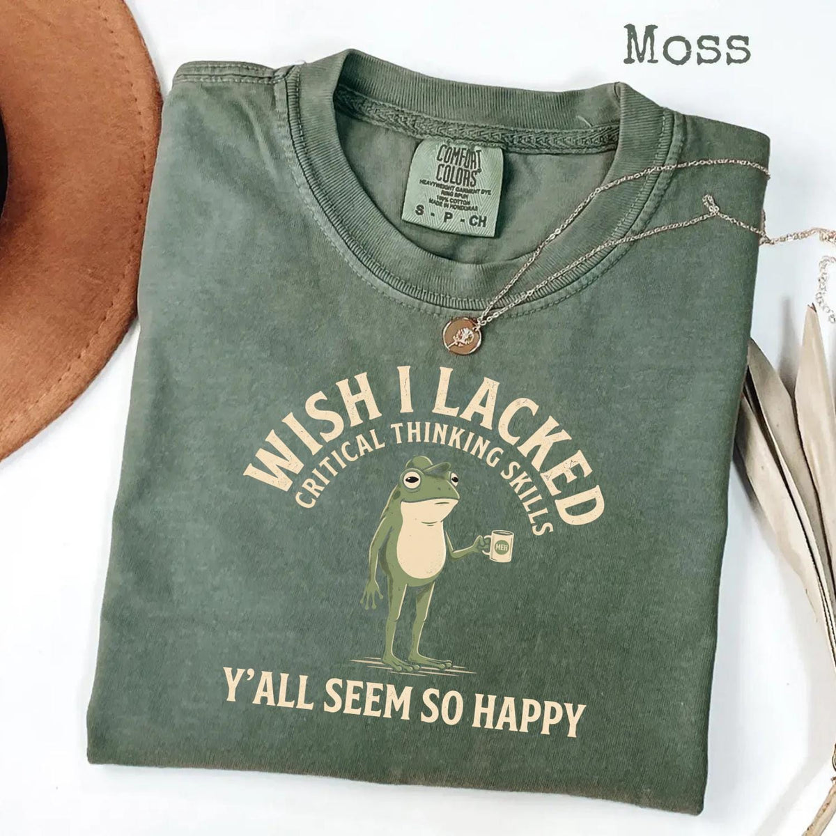 Wish Lacked Critical Thinking Skills Comfort Colors Sarcastic Quote Tee