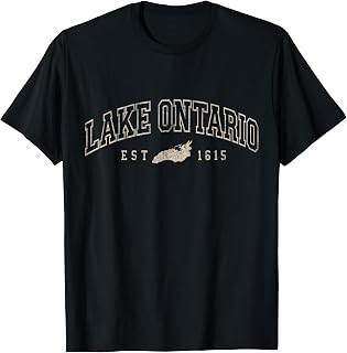 Lake Ontario Map Vintage Lake Ontario Est 1615 Unisex