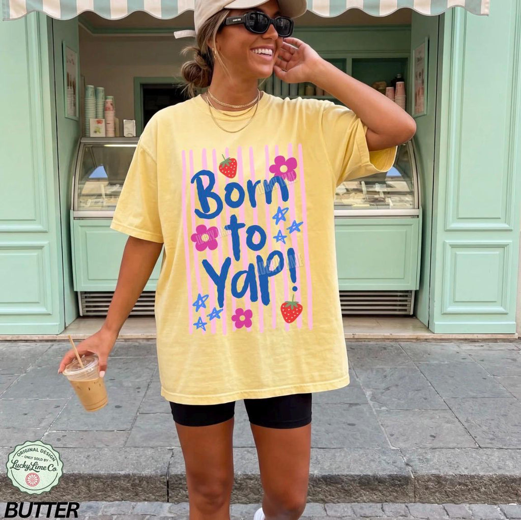 Born Yap Spring Mama Girly Striped Humor Unisex