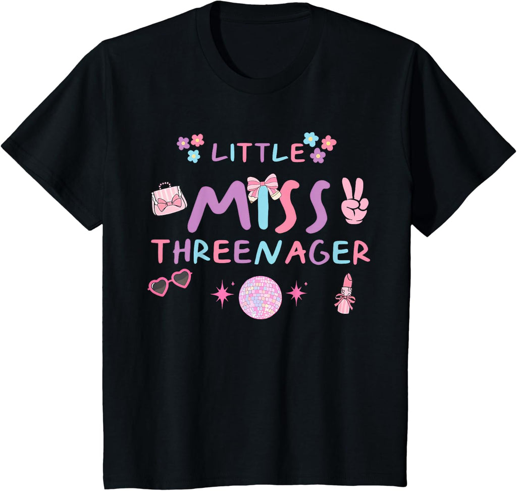 Threenager Happy 3rd Bday Party Years Old Girl Unisex
