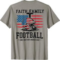 Patriotic Football Faith Family Football American Flag Unisex