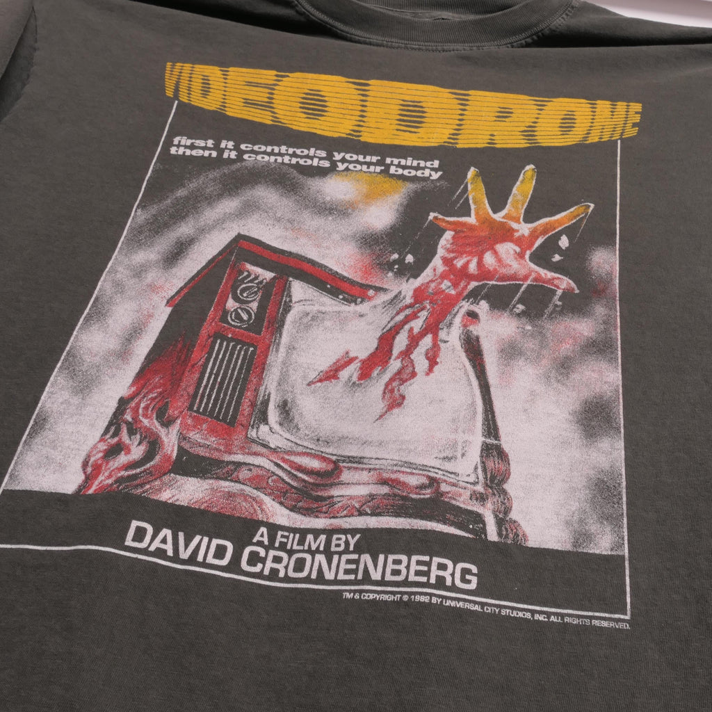 Videodrome David Cronenberg Tee 1980'S Psychological Drama Film Body Trauma Horror Scary Film Cult Criterion Faded Xl