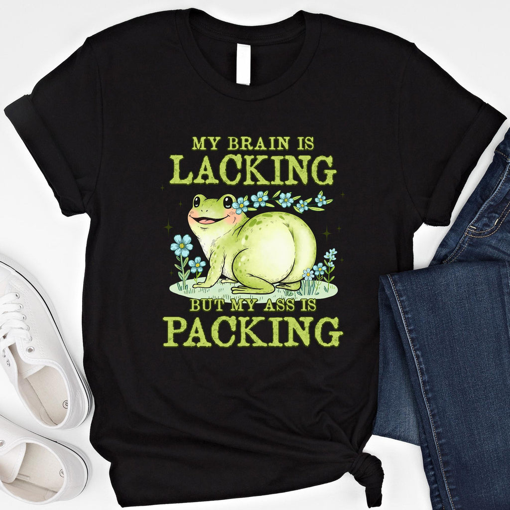 Brain Lacking Ass Packing Frog Meme Big Butt Humor Raunchy Inappropriate