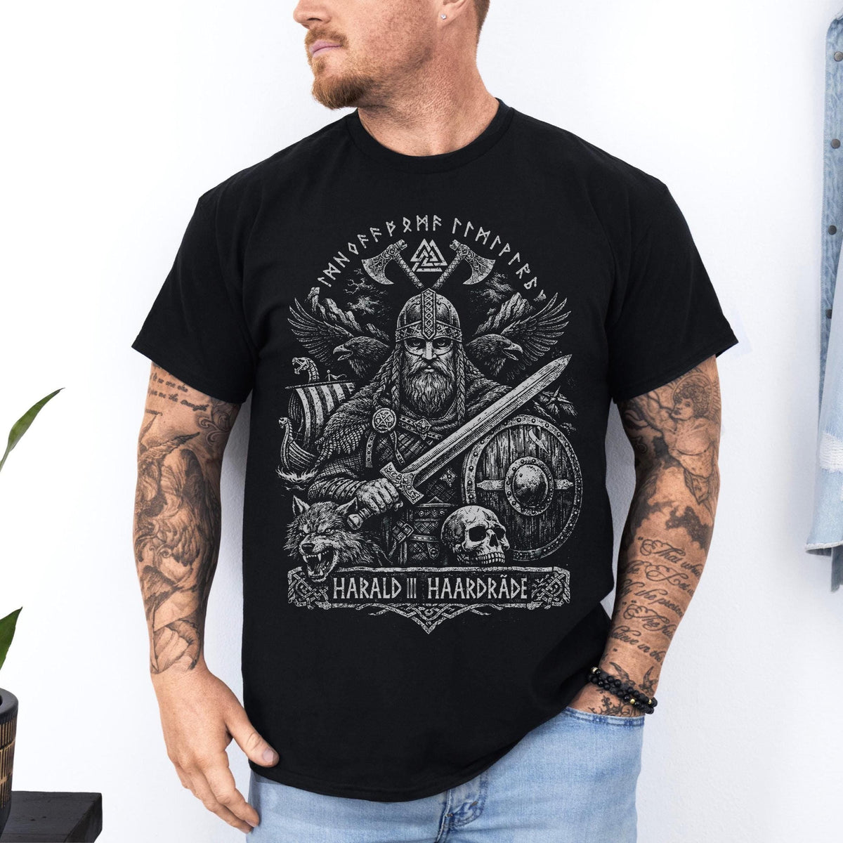 Harald Hardrada Viking Warrior Norse Mythology Tee Nordic Pagan Haardrade Viking Lovers