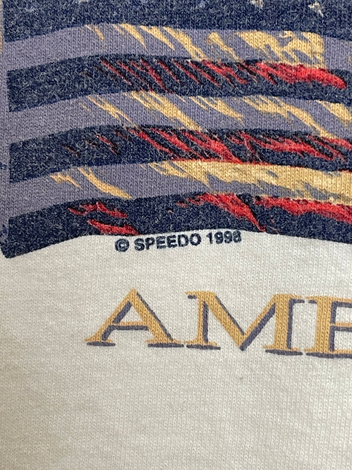 Vintage 1998 Speedo America Usa Flag Size Xl Unisex