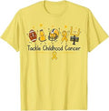 Tackle Childhood Cancer Awareness Football Gold Ribbon Unisex