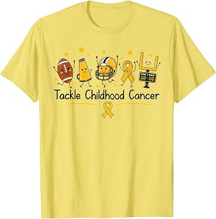 Tackle Childhood Cancer Awareness Football Gold Ribbon Unisex