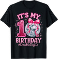 It'S 10th Birthday Girl Double Digits Bow Disco Ball Unisex