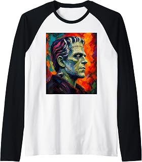Frankenstein Bride Lover Halloween Matching Couple Raglan Baseball Tee