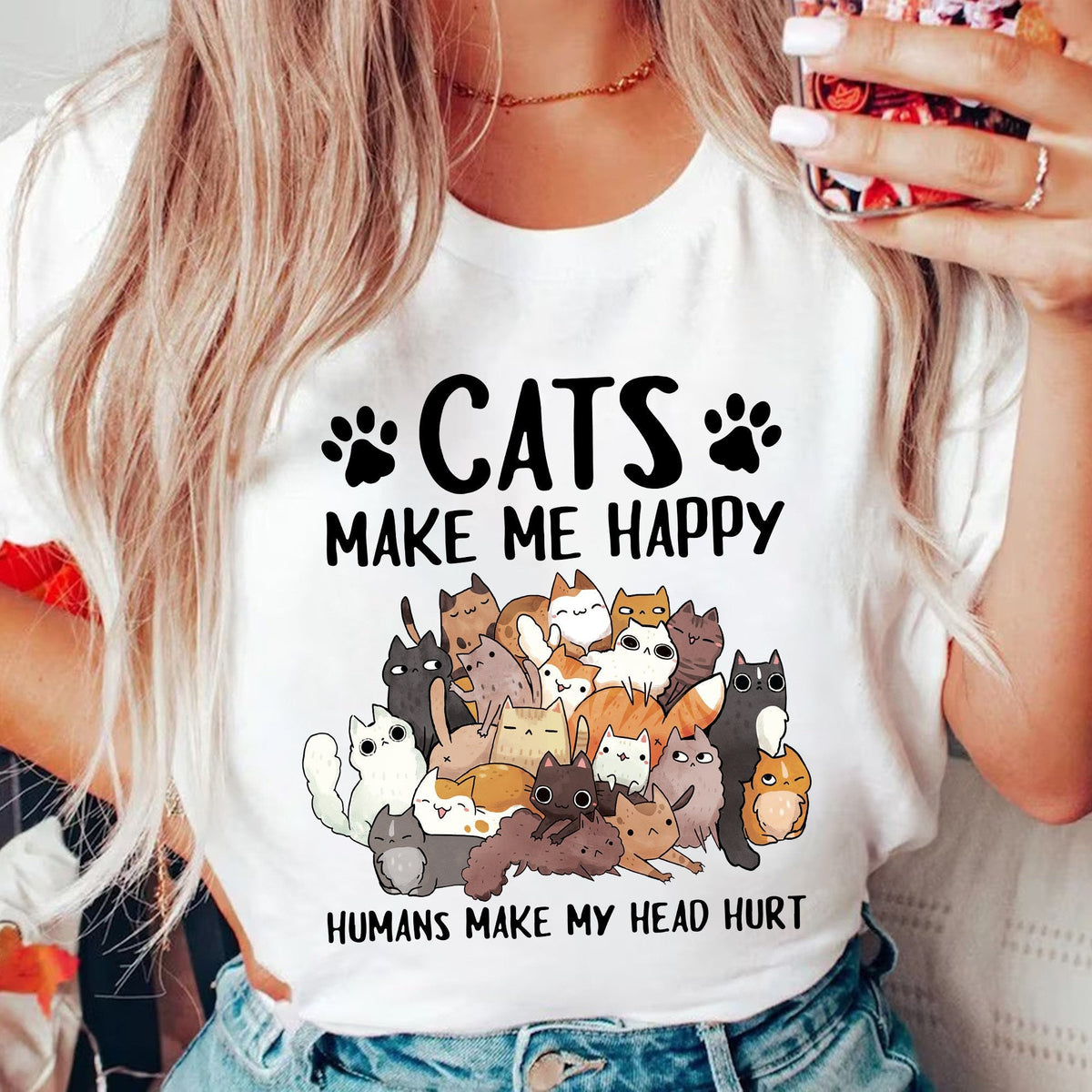Cat Lover Cats Make Happy Unisex