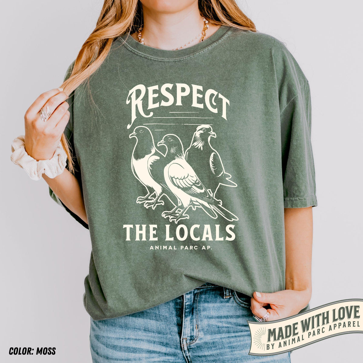 Respect Locals Pigeon Pigeon Lover Pigeons Vintage Tee Pigeon Silly Dove Tee Animals