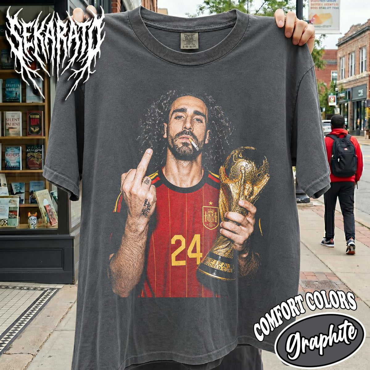 Comfort Colors Marc Cucurella World Cup 2026 Soccer Football Fan Spain Soccer Tee Retro Player