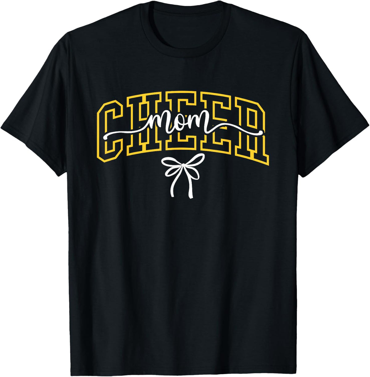 Cheer Mom Chearleading Mom School Black Gold Unisex