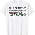 Gulf Mexico Kennedy Center Lake Ontario Political Unisex