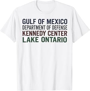 Gulf Mexico Kennedy Center Lake Ontario Political Unisex