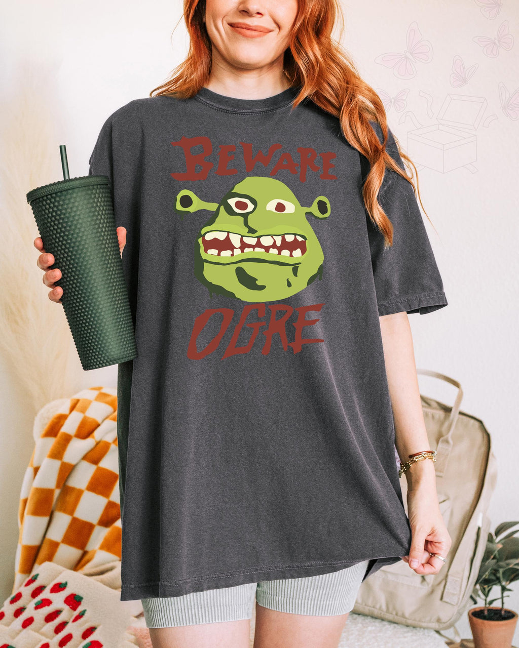 Comfort Colors Beware Ogre Shrek Shrek Tee Shrek Face Meme Shrek Fiona Shrek Shrek