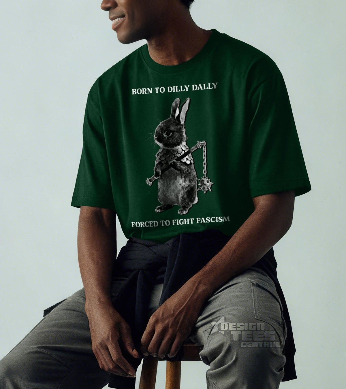 Born Dilly Dally Forced Fight Fascism Unisex