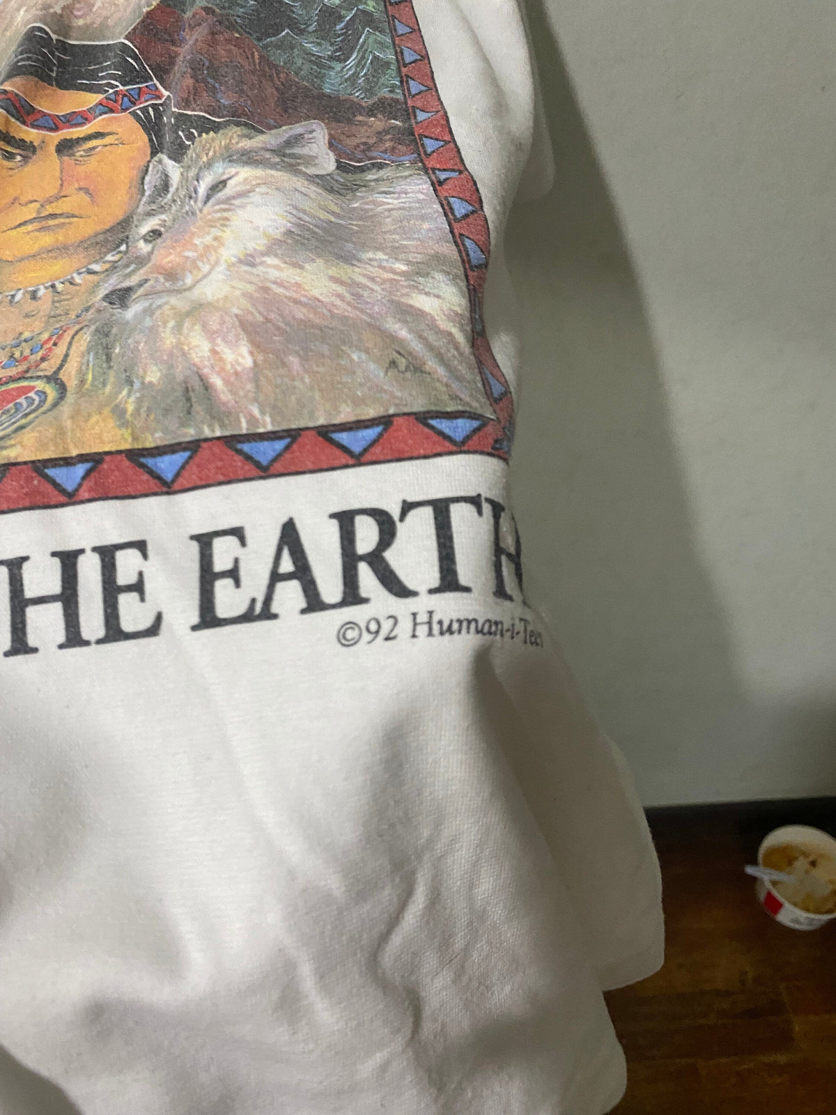 Vintage 1992 Human Tees Earth Size Xl Unisex