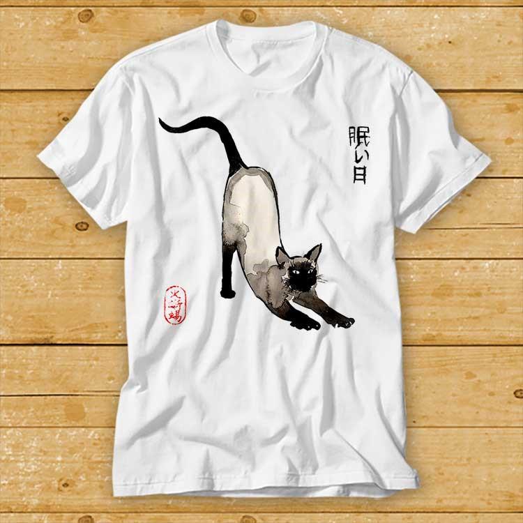 Japanese Siamese Cat Seller Cult Movie Retro Vintage Tee 1984