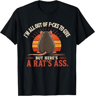 I'M Fcks Give Here'S Rat'S Ass Retro Unisex