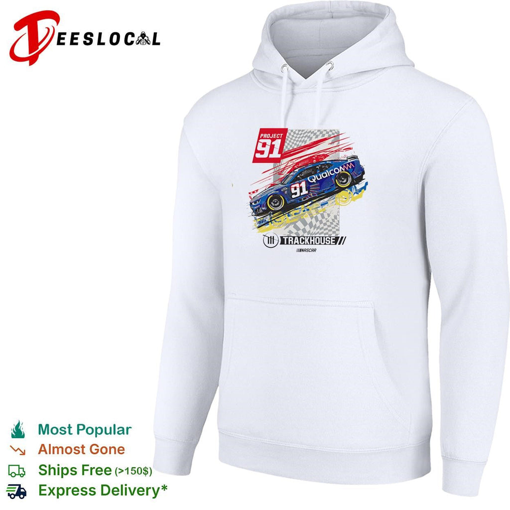 Project 91 Qualcomm Trackhouse NASCAR racing graphic shirt Unisex