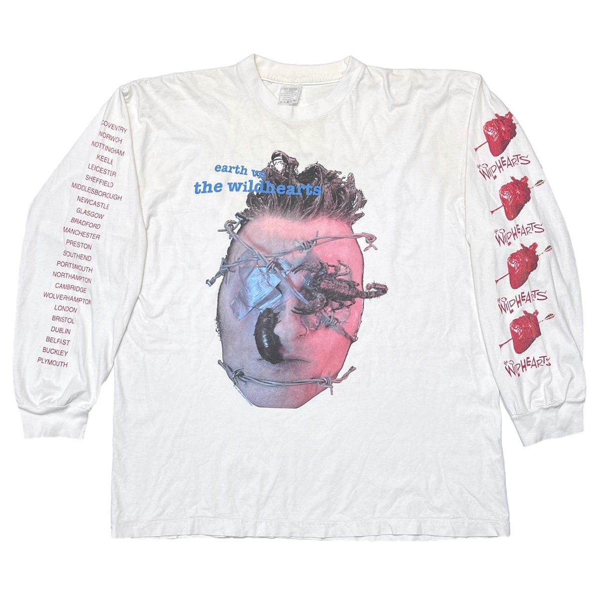 The Wildhearts Earth vs The Wildhearts LS WHITE EURO XL 7807