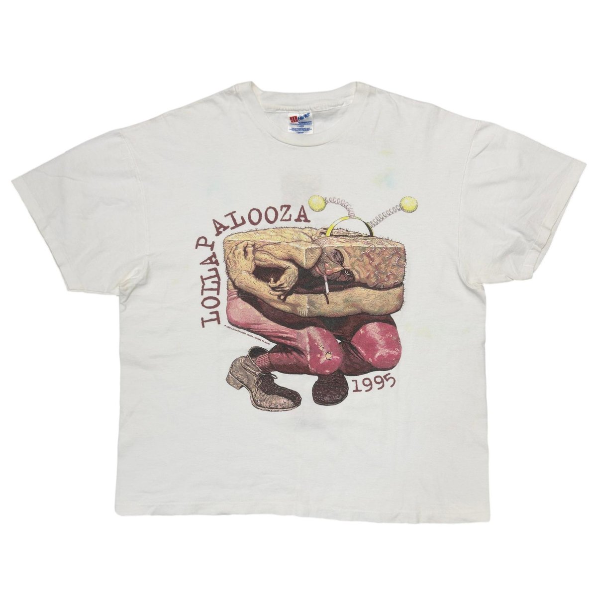 LOLLAPALOOZA 1995 WHITE HANES XL 9620