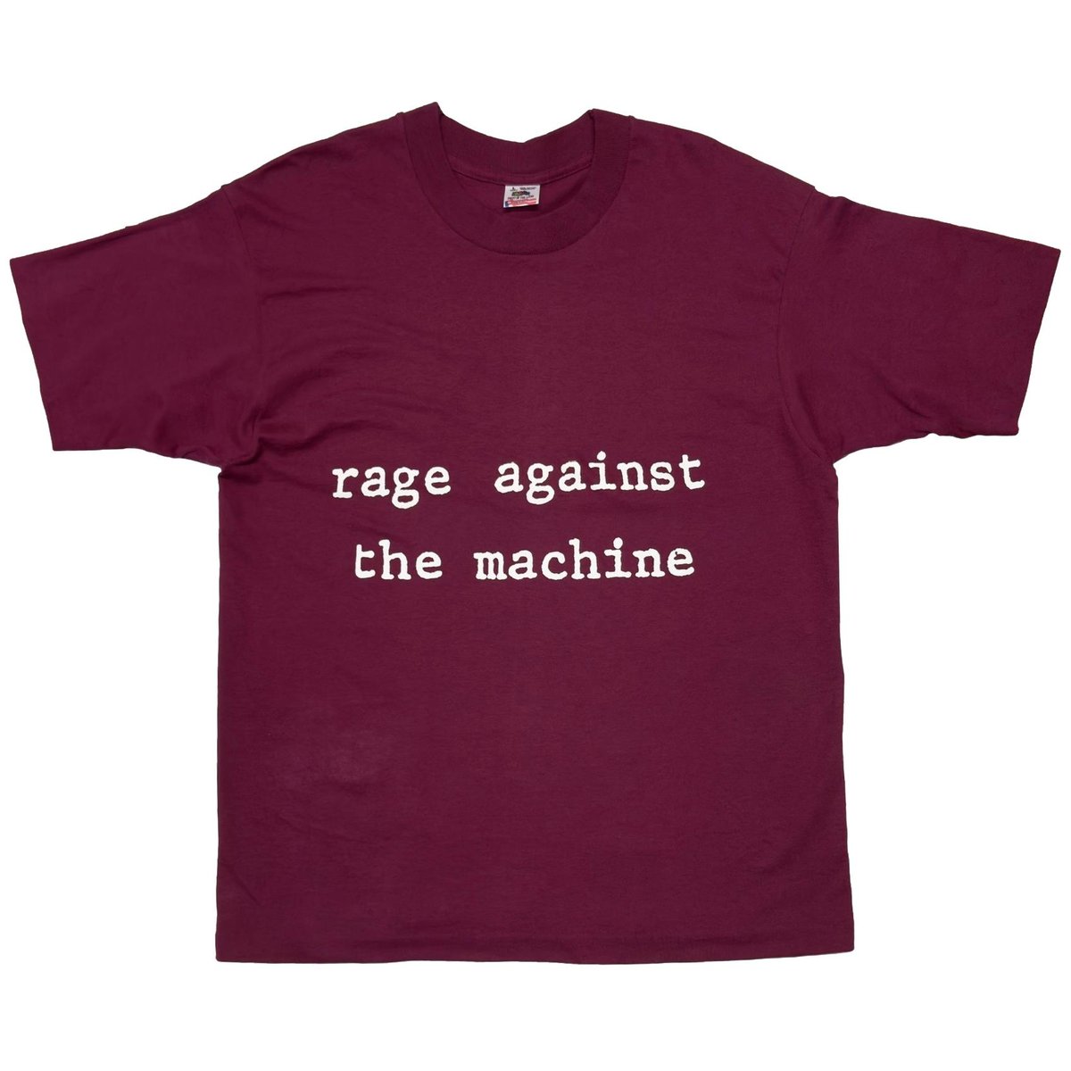 RAGE AGAINST THE MACHINE MOLOTOV BURGUNDY FRUIT OF THE LOOM LARGE 2370