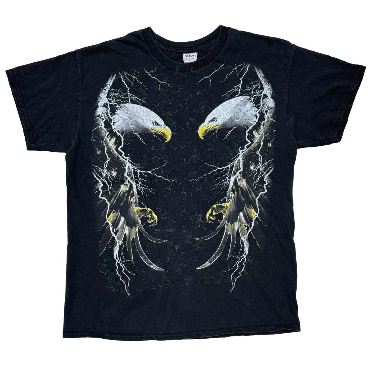 OLD & VINTAGE EAGLE & LIGHTNING GILDAN LARGE 5304