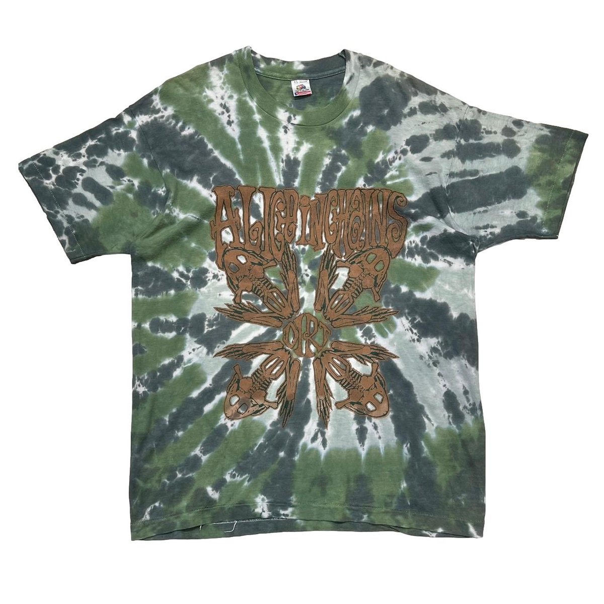 ALICE IN CHAINS DIRT TIE DYE BOOTLEG  FRUIT OF THE LOOM XL 4693