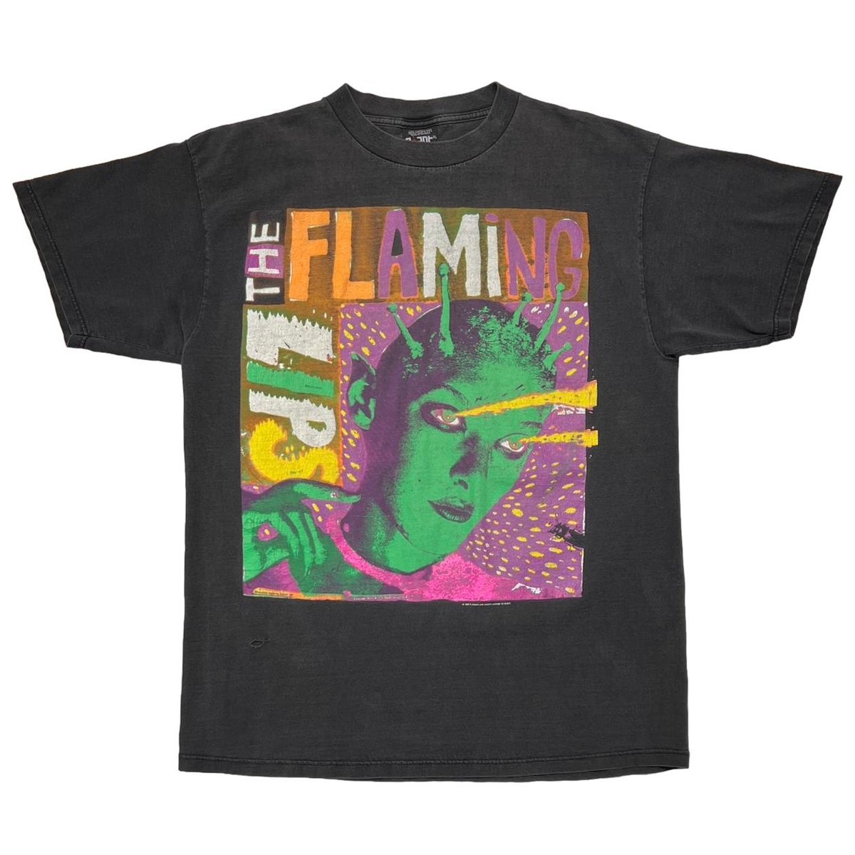 THE FLAMING LIPS 1995 BLACK GIANT BY TULTEX XL 4321