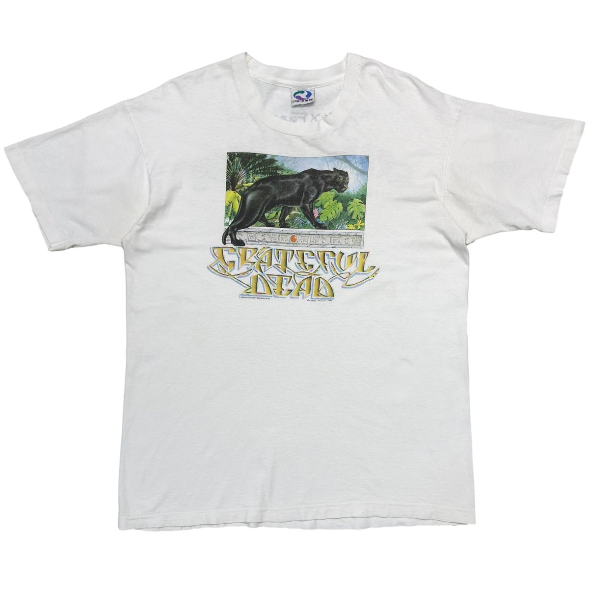 GRATEFUL DEAD 1989 THE REX FOUNDATION WHITE LIQUID BLUE XL 3007