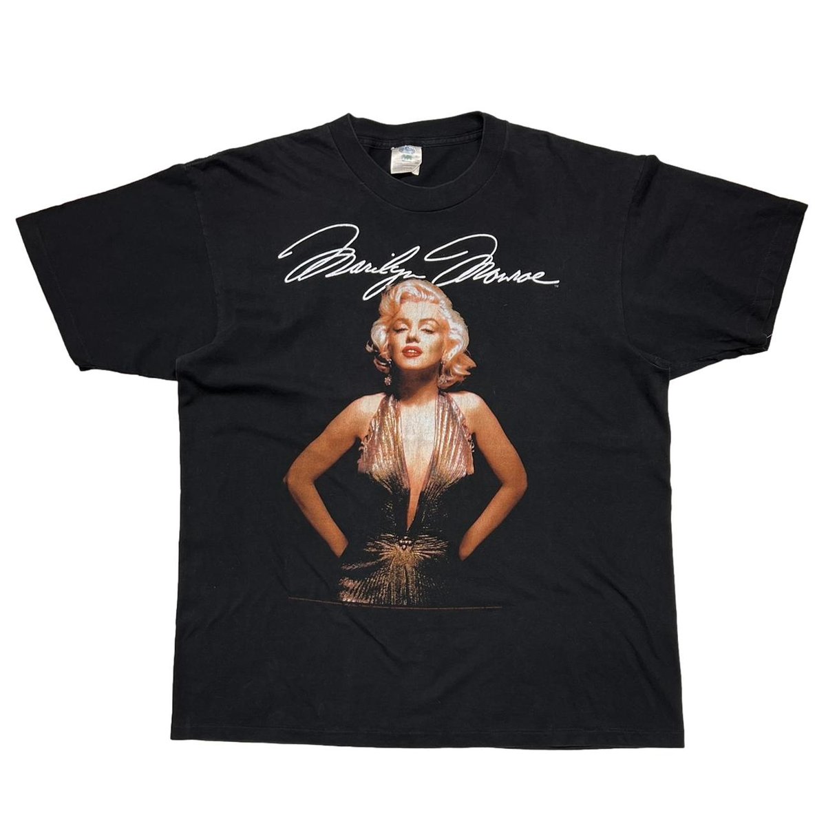MARILYN MONROE TEXT & PORTRAIT BLACK WINTERLAND XL 4941